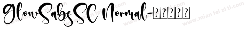 GlowSabsSC Normal字体转换